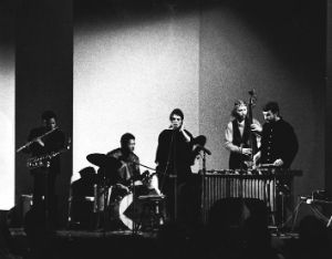 Karl Berger with Carlos Ward, Dave Holland, J. C. Moses and Ingrid Sertso during a performance at New York University in 1972