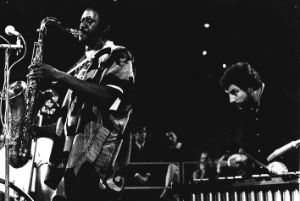Karl Berger and Pharaoh Sanders during a performance at the Jazzfest Berlin 1978