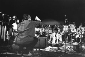 Karl Berger and Don Cherry with the Woodstock Workshop Orchestra during their tour in Europe in 1979 