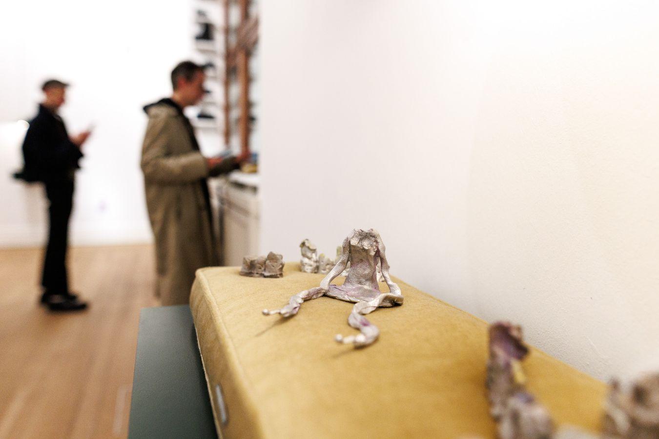 Detail view of Vaginal Davis' "Naked on my Ozgoad: Fausthaus – Anal Deep Throat. In collaboration with Jonathan Berger" as part of the exhibition " Vaginal Davis: Fabelhaftes Produkt" at Gropius Bau, 2025.