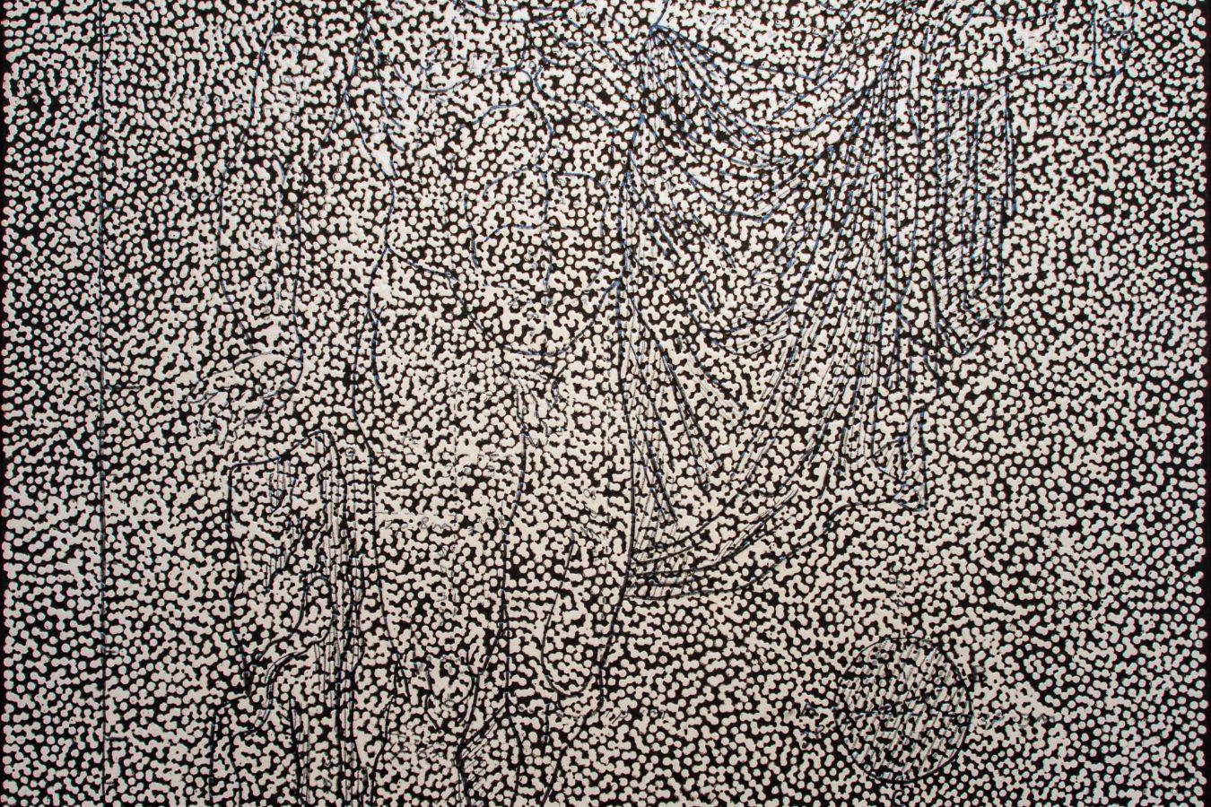 Daniel Boyd, RAINBOW SERPENT (VERSION), Installation view, Gropius Bau (2023)