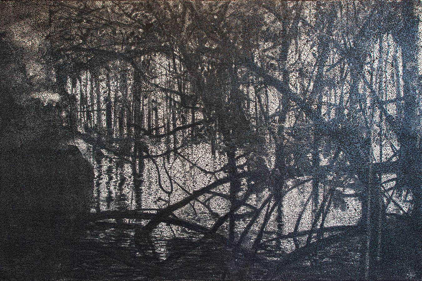 Daniel Boyd, RAINBOW SERPENT (VERSION), Installation view, Gropius Bau (2023)