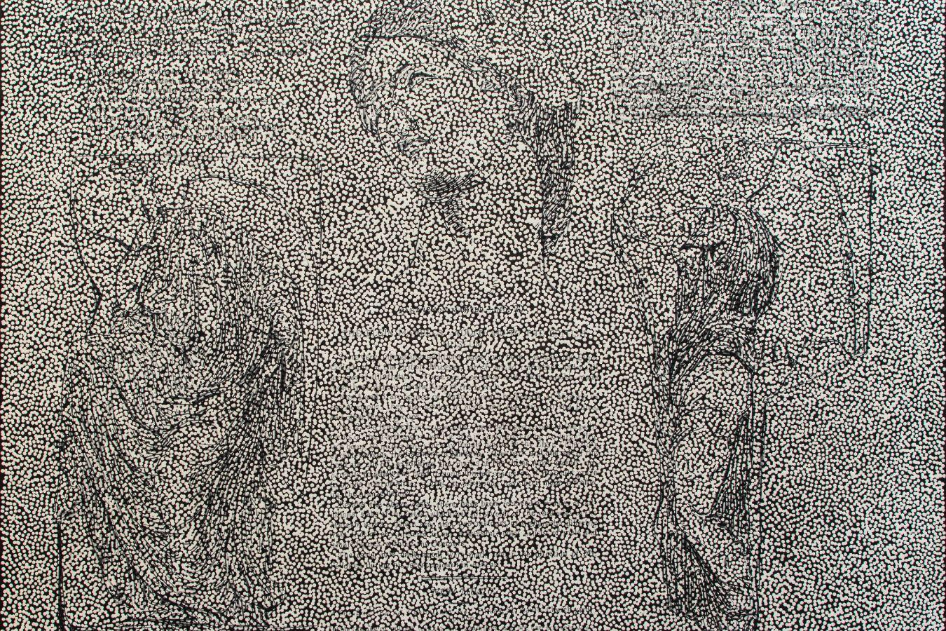 Daniel Boyd, RAINBOW SERPENT (VERSION), Installation view, Gropius Bau (2023)