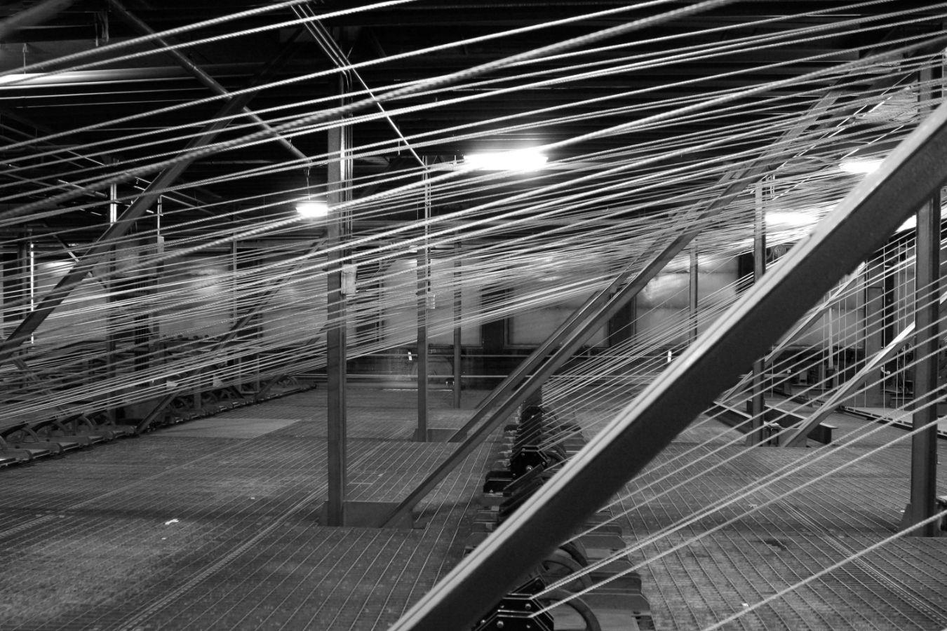 View of the roller floor in the Haus der Berliner Festspiele before the renovation in 2010