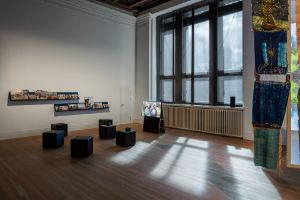 Indigo Waves and Other Stories: Re-Navigating the Afrasian Sea and Notions of Diaspora, John Njenga Karugia, Installation view, Gropius Bau (2023)