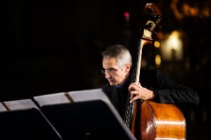 Frank Reinecke plays double bass